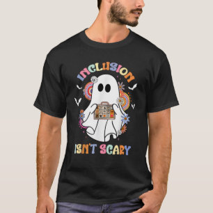 Lustiger Sped-Lehrer Halloween-Geist Inklusion Ist T-Shirt