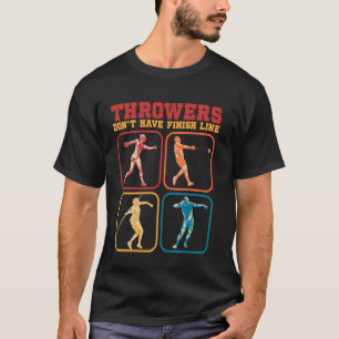 Lustiger Speer Kugelstoßen Diskuswurf Sport Athlet T-Shirt