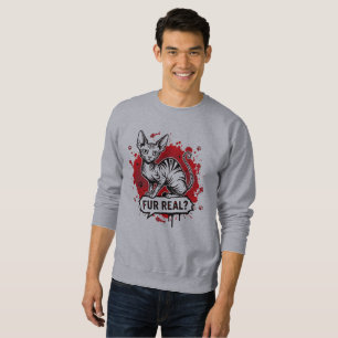 Lustiger Sphynx-Katzen-Vater-Pun für Männer Sweatshirt