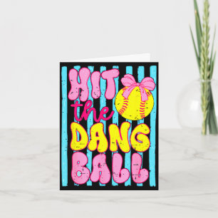 Lustiger Spieltags-Softball-Mutter-Mannschaftsspor Karte