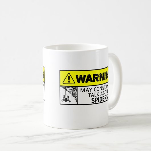 lustiger Spinnenfreund Kaffeetasse (VorderseiteRechts)