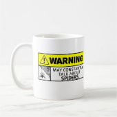 lustiger Spinnenfreund Kaffeetasse (Links)