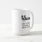 Lustiger Sportlehrer definiert Kaffeetasse (VorderseiteRechts)