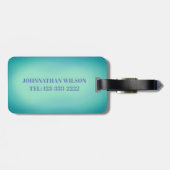 LUSTIGER SPORTTAUCHER-UNTERWASSERmädchen, Gepäckanhänger (Rückseite horizontal)