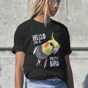 Lustiger sprechender grauer Nymphensittich Hallo h T-Shirt