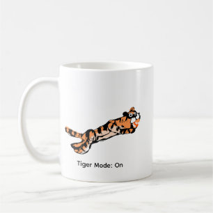 Lustiger springender Tiger-Geschenk Kaffeetasse