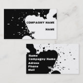 Lustiger Spritzer Visitenkarte (Vorne/Hinten)