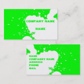 Lustiger Spritzer Visitenkarte (Vorne/Hinten)