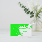 Lustiger Spritzer Visitenkarte (Stehend Vorderseite)