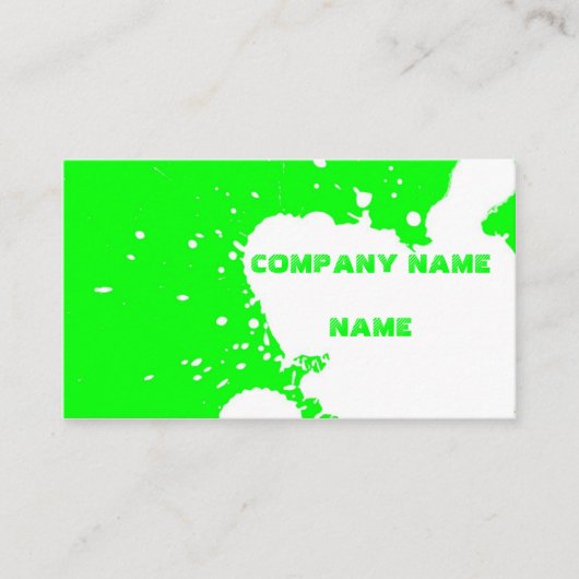 Lustiger Spritzer Visitenkarte (Vorderseite)