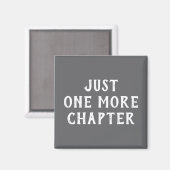 Lustiger Spruch für Bücherliebhaber: Noch ein Kapi Magnet (Vorderseite/Rückseite)