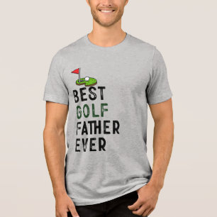 Lustiger Spruch für Golf-Dad zum Vatertag Tri-Blend Shirt