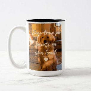 Lustiger Spruch für Hunde-Tassen-Liebhaber Zweifarbige Tasse