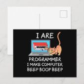 Lustiger Spruch für Informatiker, Administratoren, Postkarte (Vorne/Hinten)