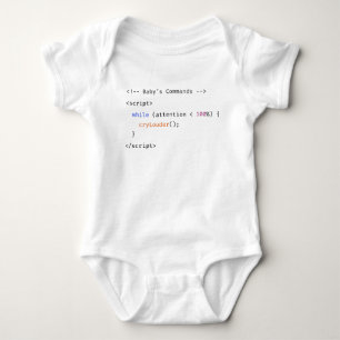 Lustiger Spruch für neugeborenes Programmierre und Baby Strampler