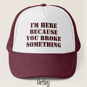 Lustiger Spruch Handwerker-Vater-Witz Maroon Truckerkappe