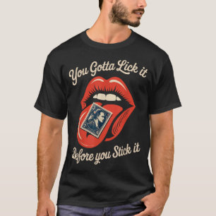 Lustiger Spruch Leck es bevor du es klebst Witz Fr T-Shirt