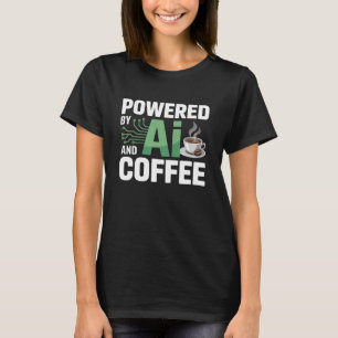 Lustiger Spruch powered by AI Kaffee Energie Schal T-Shirt