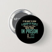 Lustiger Spruch Sarkasmus Introvert Sarcastic Witz Button (Vorne & Hinten)