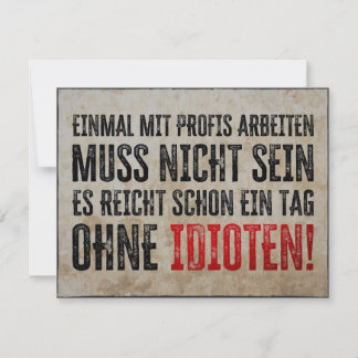 Lustiger Spruch über Arbeit und Kollegen