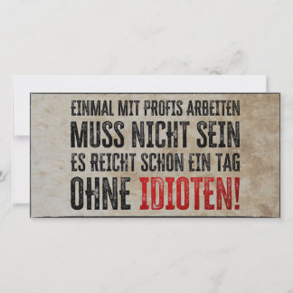 Lustiger Spruch über Arbeit und Kollegen