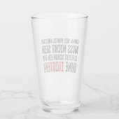 Lustiger Spruch über Arbeit und Kollegen Glas (Rückseite)