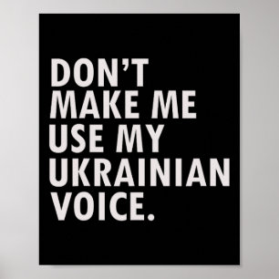 Lustiger Spruch Ukrainisch Ukraine Geschenk T-Shir Poster