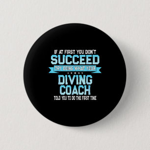 Lustiger Srt-Trainer-Meme - Lustiger Tauch-Spruch  Button