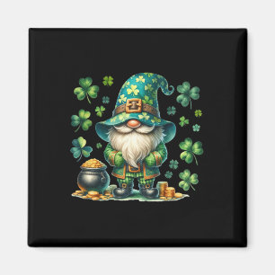 Lustiger St. Paddys-Tag-Gnom mit St. Patricks-Tag- Magnet