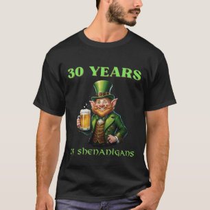 Lustiger St. Patrick 30. Geburtstag Dirty Thirty T-Shirt