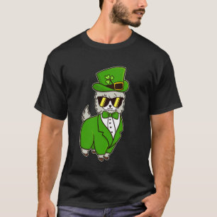 Lustiger St. Patrick Tag Lama Kleeblatt Glücklich T-Shirt