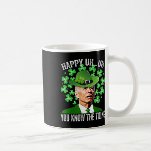 Lustiger St. Patricks Day Biden Glücklich Uh Uh Du Kaffeetasse