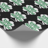 Lustiger St. Patrick's Day "Dibs auf die Rothaari Geschenkpapier (Ecke)