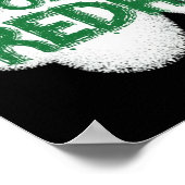  Lustiger St. Patrick's Day "Dibs auf die Rothaari Poster (Ecke)