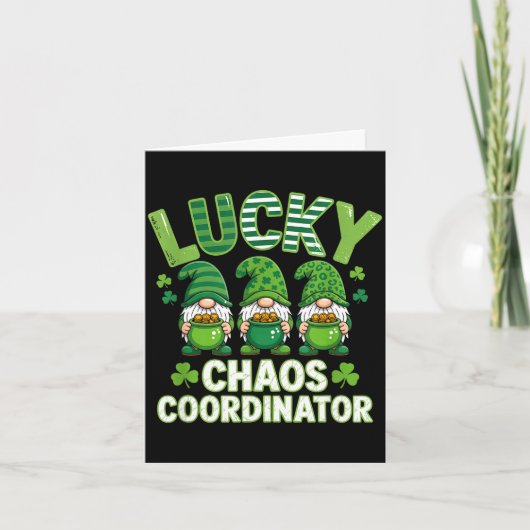 Lustiger St. Patrick's Day Glück Chaos Koordinator Karte (Vorderseite)