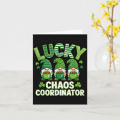 Lustiger St. Patrick's Day Glück Chaos Koordinator Karte (Gelbe Blume)