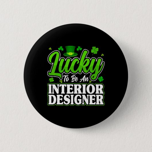 Lustiger St. Patrick's Day - Glücklich, ein Innena Button (Vorderseite)