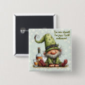 Lustiger St. Patrick's Day Humor Button (Vorne & Hinten)