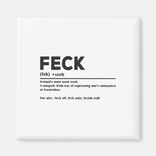 Lustiger St. Patricks Day Irischer Feck Definition Magnet