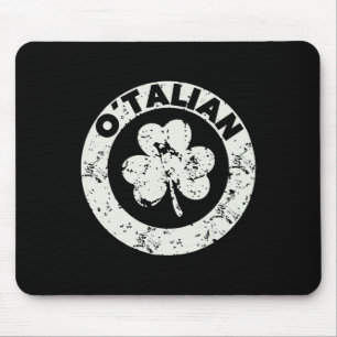 Lustiger St. Patrick's Day Italienisch Irische Bez Mousepad