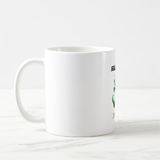 Lustiger St. Patrick's Day Kaffeetasse (Links)