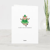 Lustiger St. Patrick's Day Karte (Rückseite)