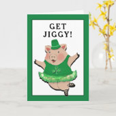 Lustiger St. Patrick's Day Karte (Gelbe Blume)