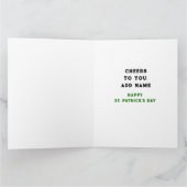 Lustiger St. Patrick's Day Karte (Innenseite)