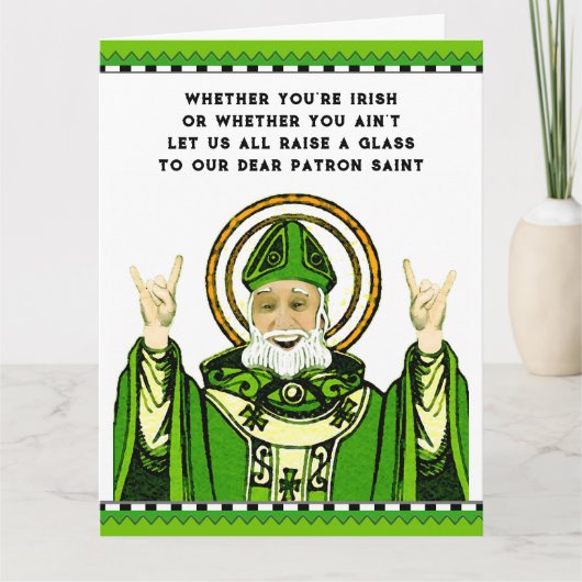 Lustiger St. Patrick's Day Karte (Vorderseite)