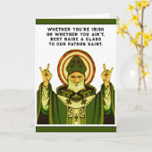 Lustiger St. Patrick's Day Karte (Gelbe Blume)