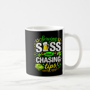 Lustiger St. Patricks Day Kellnerin Barkeeper Kell Kaffeetasse