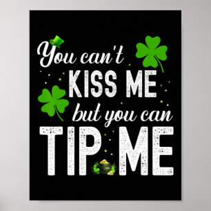 Lustiger St. Patricks Day Kellnerin Barkeeper Kell Poster