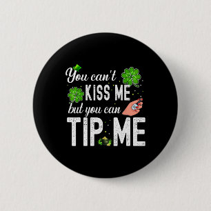 Lustiger St. Patricks Day Nail Tech Kellnerin Kell Button
