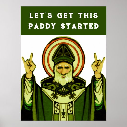 Lustiger St. Patrick's Day Poster (Vorne)